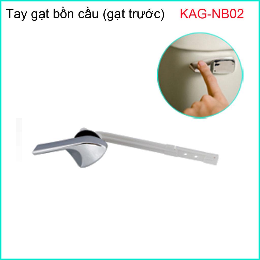 [HCM]Tay gạt bồn cầu KAG-NB02, cần gạt dùng bàn cầu gạt trước  nhựa