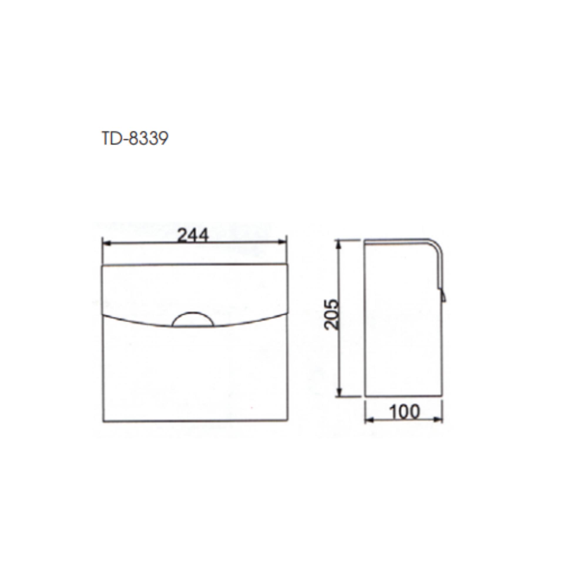 Hộp giấy - inox sus 304 atmor model: td-8339