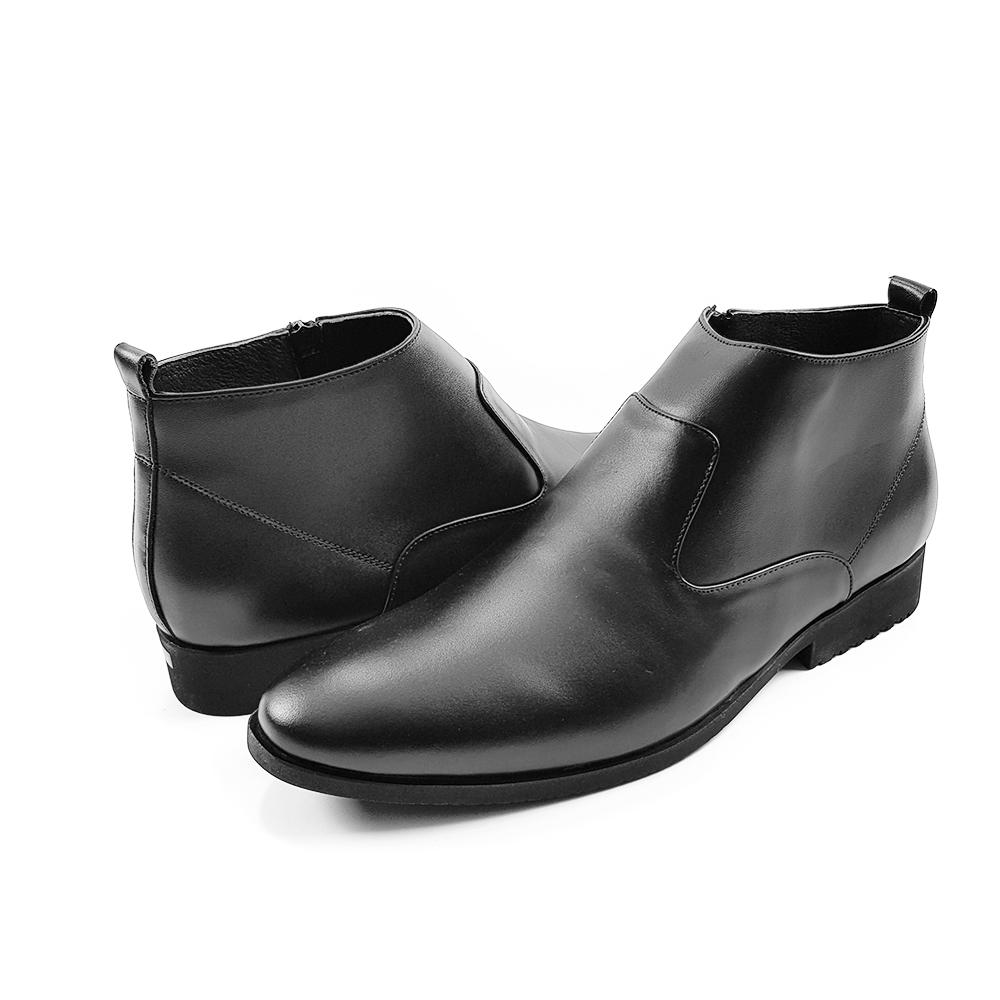 Chelsea Boot Nam Giày Boot Nam Cổ Lửng Da Bò Ensado CL0713 (Đen - Nâu)