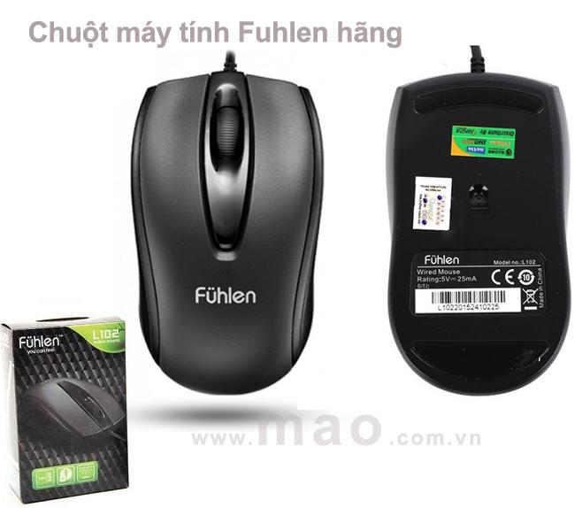 Chuột dây Fuhlen L102 đen