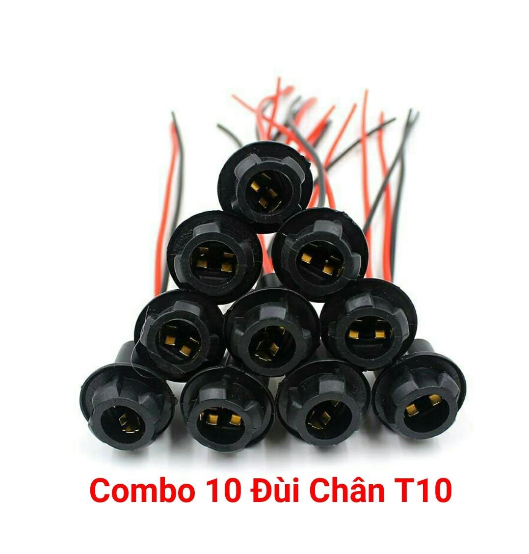 Combo 10 Đui Đèn Chân T10 Cho Xe