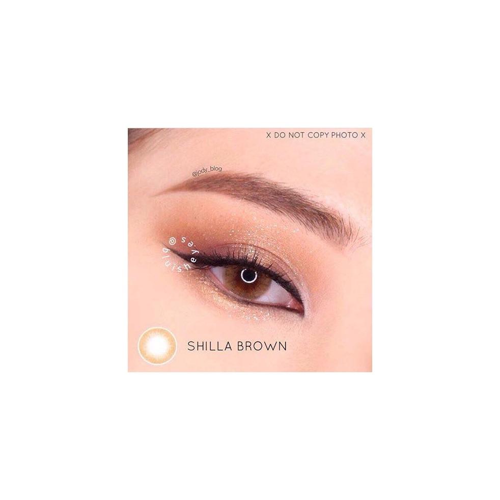 Contact Lens Brown Color Eye Accessory Yearly 0 Degree Korea 1 Gift Lenses Container Case 1