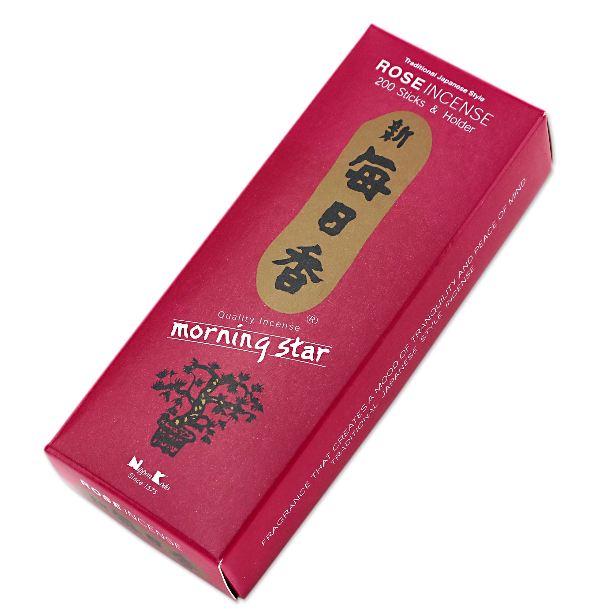 Nhang thơm Nhật Bản Morning Star (200 que) - Hoa hồng - Nippon Kodo