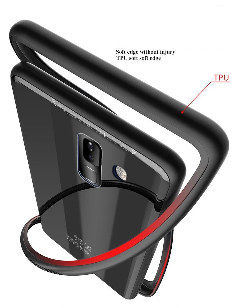 Ốp lưng kính cho Samsung Galaxy A6 Plus 2018