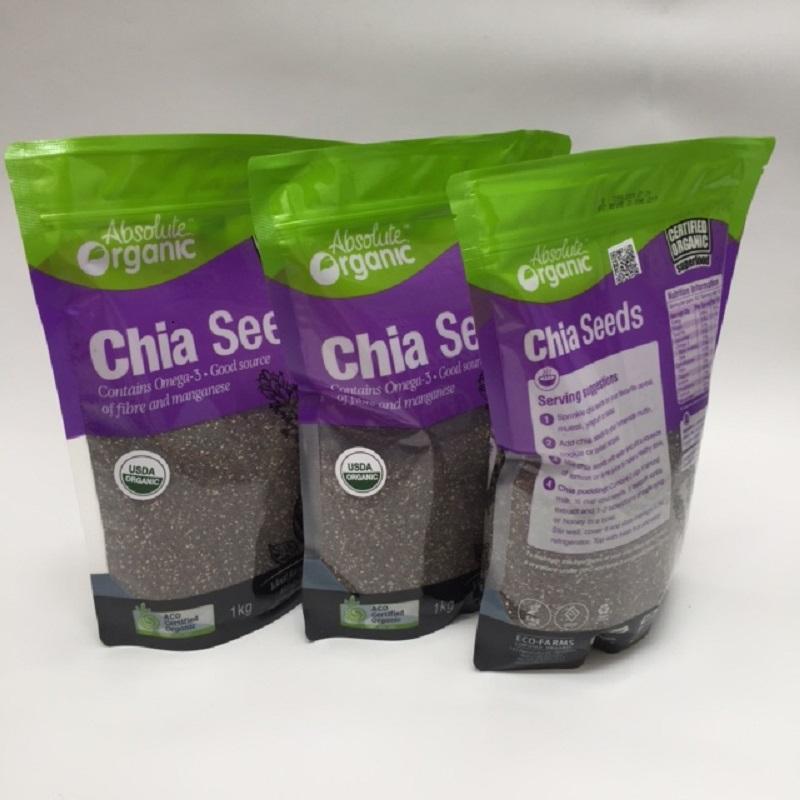 2 gói hạt chia úc organic chia seeds 1kg - màu tím