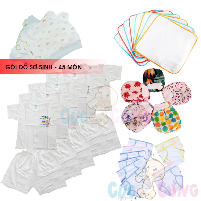 Gói đồ sơ sinh 45 món cho bé TRAI- Baby Chick