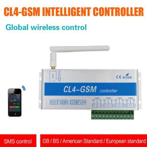 Bộ điều khiển bằng SIM GPRS SMS 4 Kênh CL4-GSM thietbithongminh360