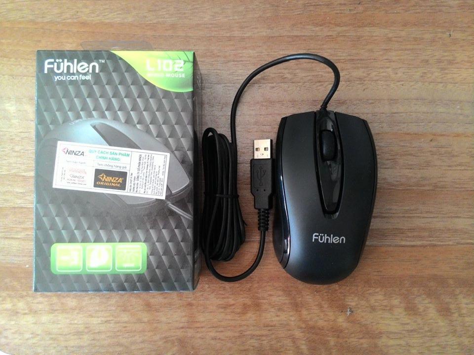 Chuột quang có dây Fuhlen L102 ( đen)