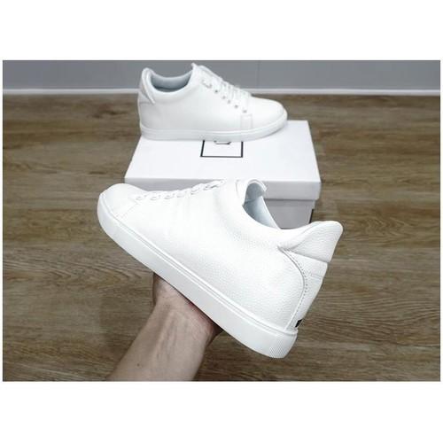 Giày sneaker nam cao cấp (Trắng) + tăng chiều cao ẩn