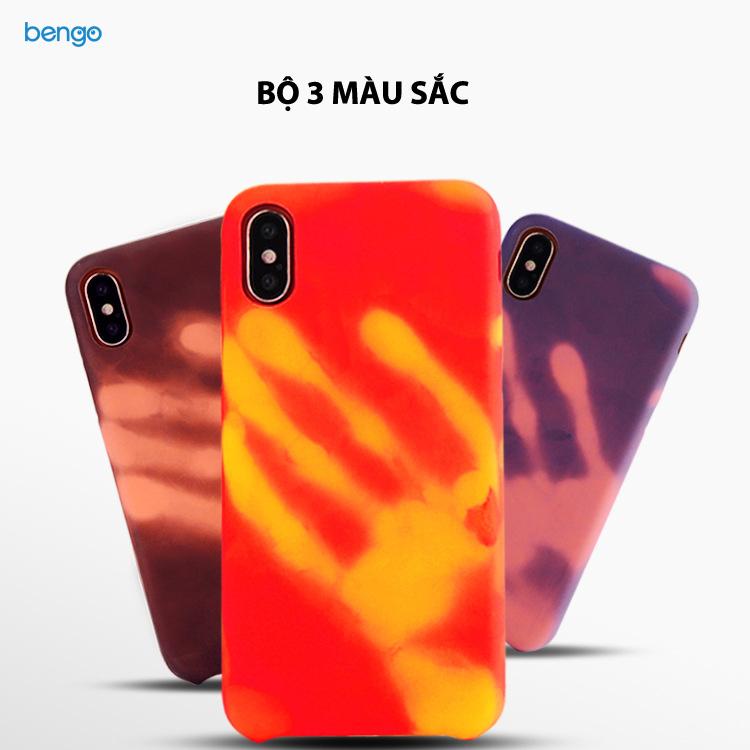 [HCM]Ốp lưng iPhone X dán da đổi màu