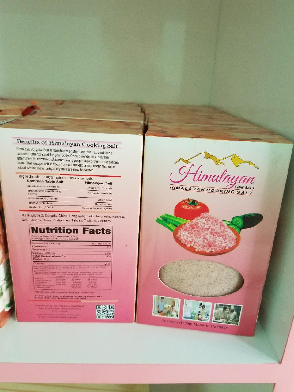 [HCM]Muối ăn Himalaya 500g