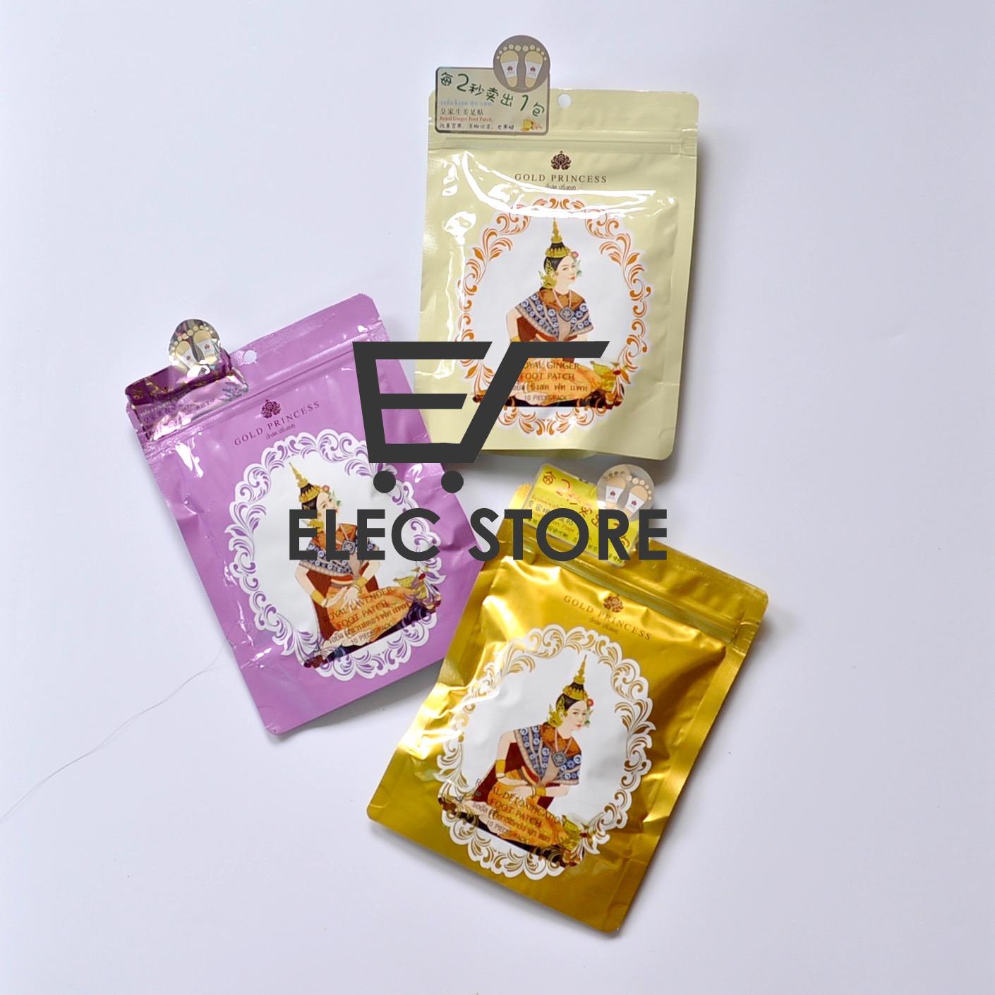Miếng dán thải độc chân Gold Princess Thái Lan (Mỗi túi 10 miếng)