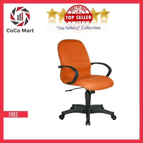 Ghế Trưởng Phòng Cao Cấp Chân Xoay CoCo209 (Cam)