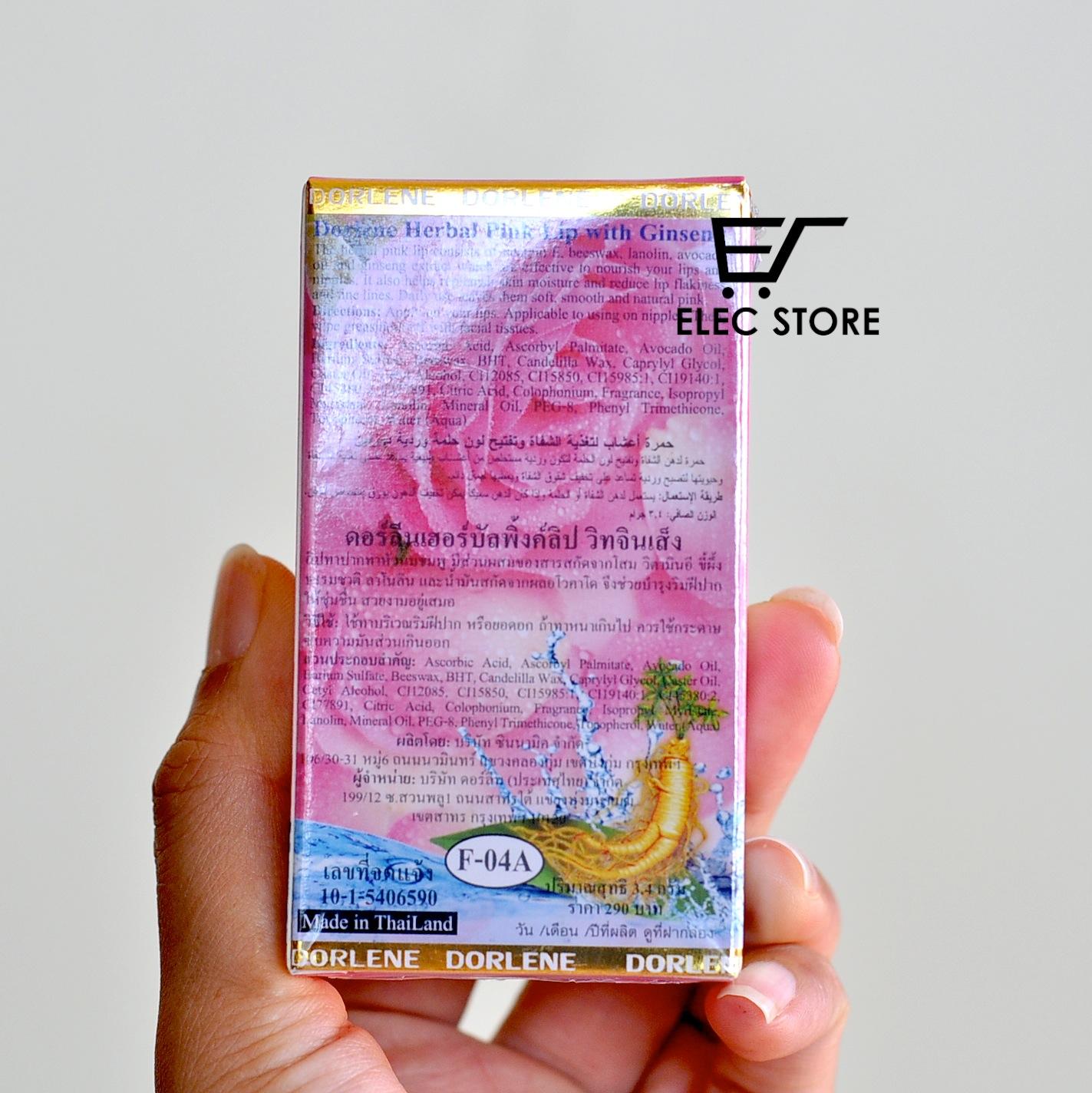 Son dưỡng môi Dorlene Herbal Pink Lip Thailand