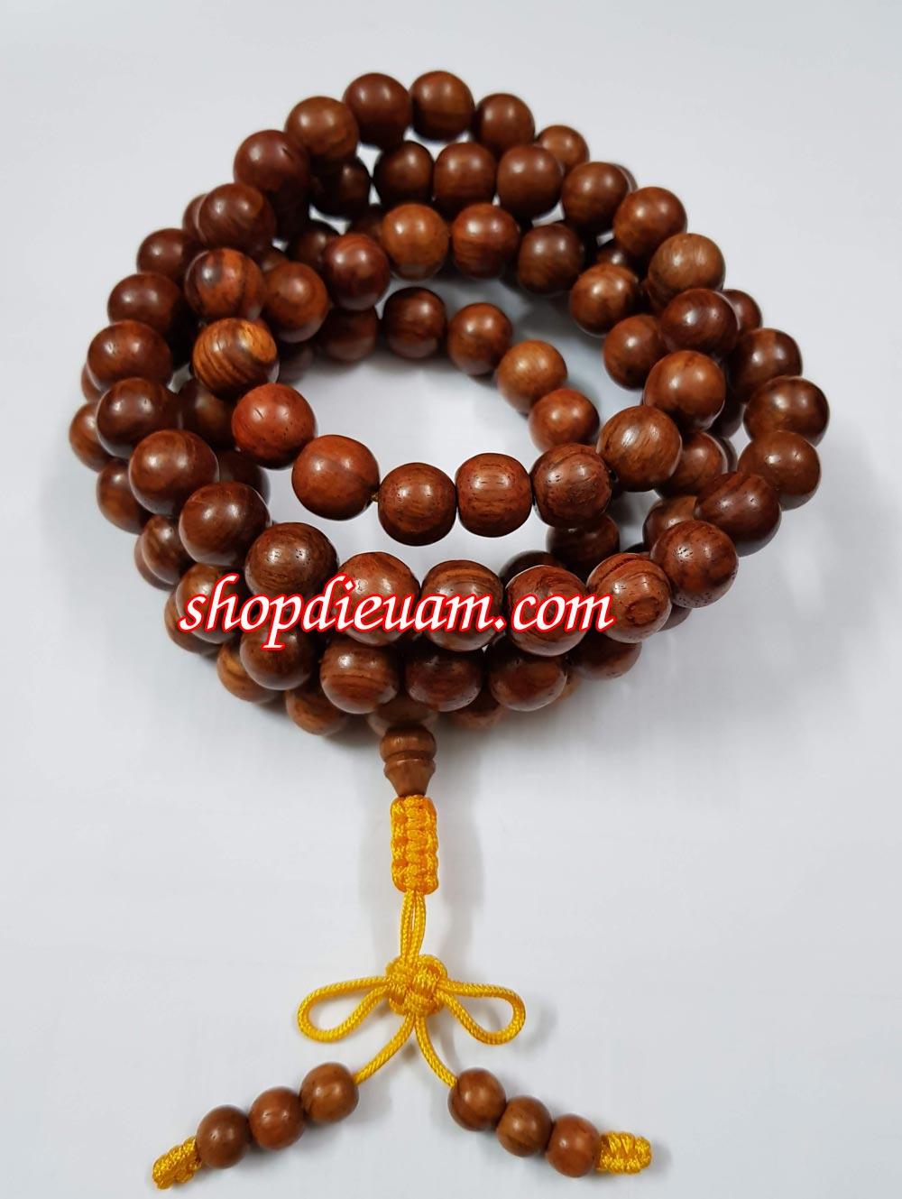 Chuỗi tràng gỗ hương 108 hạt 12li