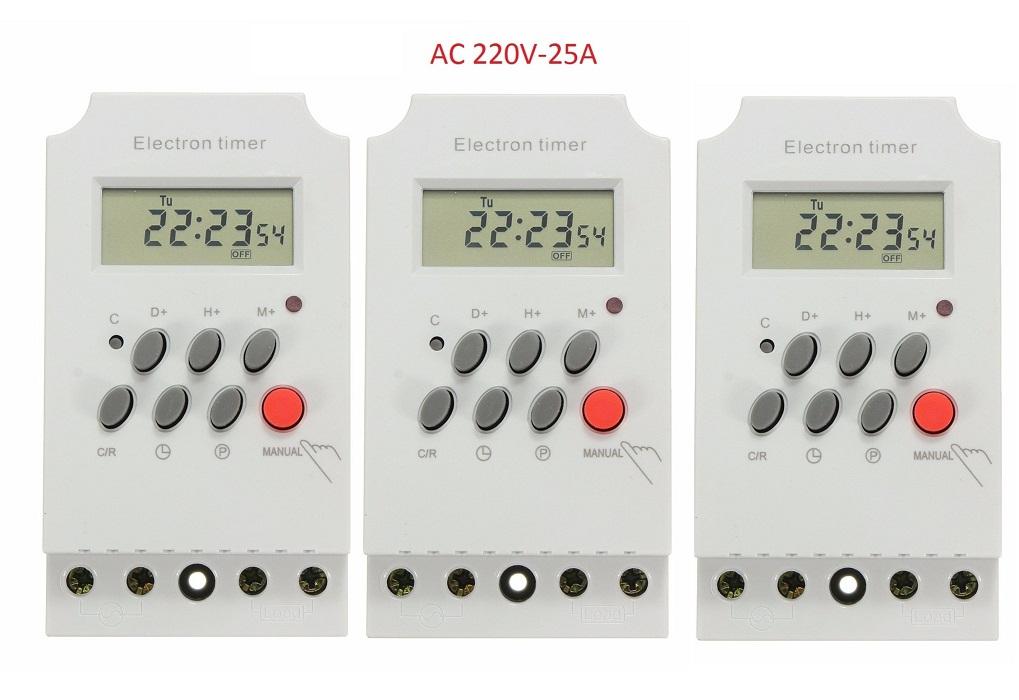 Bộ 3 Công tắc hẹn giờ tắt mở thiết bị điện tự động KG316T-II (Trắng), timer hẹn giờ, kg316t, công tắc điện thông minh, thiết bị hẹn giờ, ổ cắm hẹn giờ, đồng hồ hẹn giờ, công tắc điều khienr từ xa