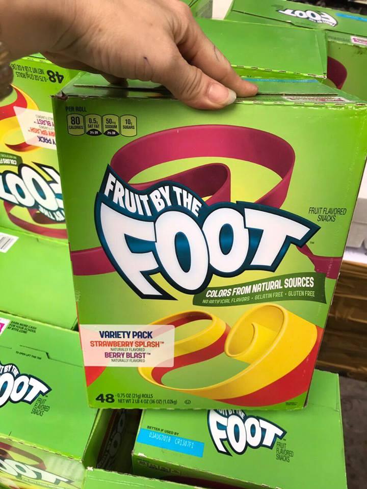 [COMBO 5 cuộn nhỏ]  Kẹo cuộn Foot vị Berry - Mỹ