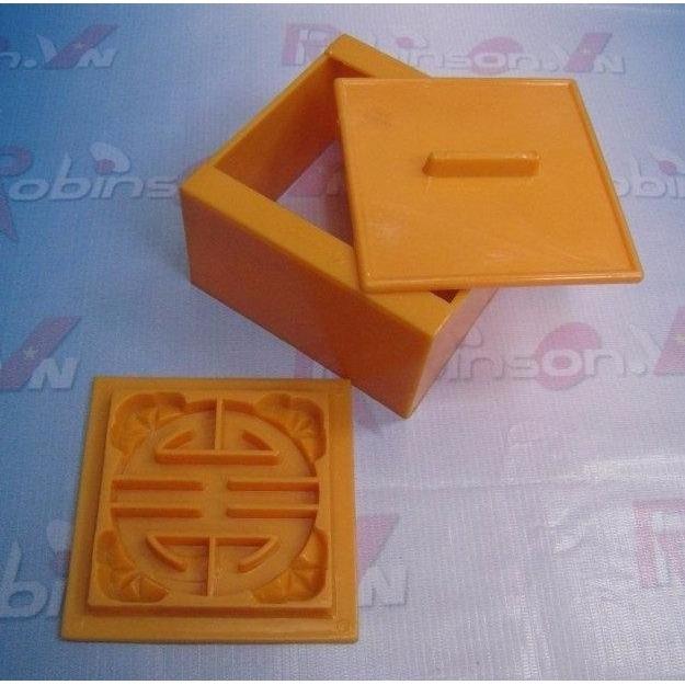 COMBO 5 KHUÔN XÔI VUÔNG 12 CM (PHƯỚC LỘC THỌ HỶ HỒNG)