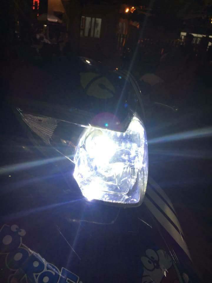 Đèn led xe máy Hv shop CHân h4 Cos (vàng) pha (trắng)