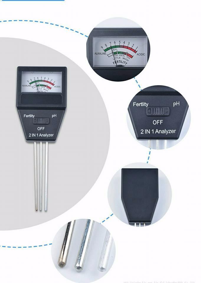 [DOCTOR PLANT] Máy đo Ph đất và độ dinh dưỡng của đất | Bút đo ph đất, đo độ ẩm đất 2 in 1