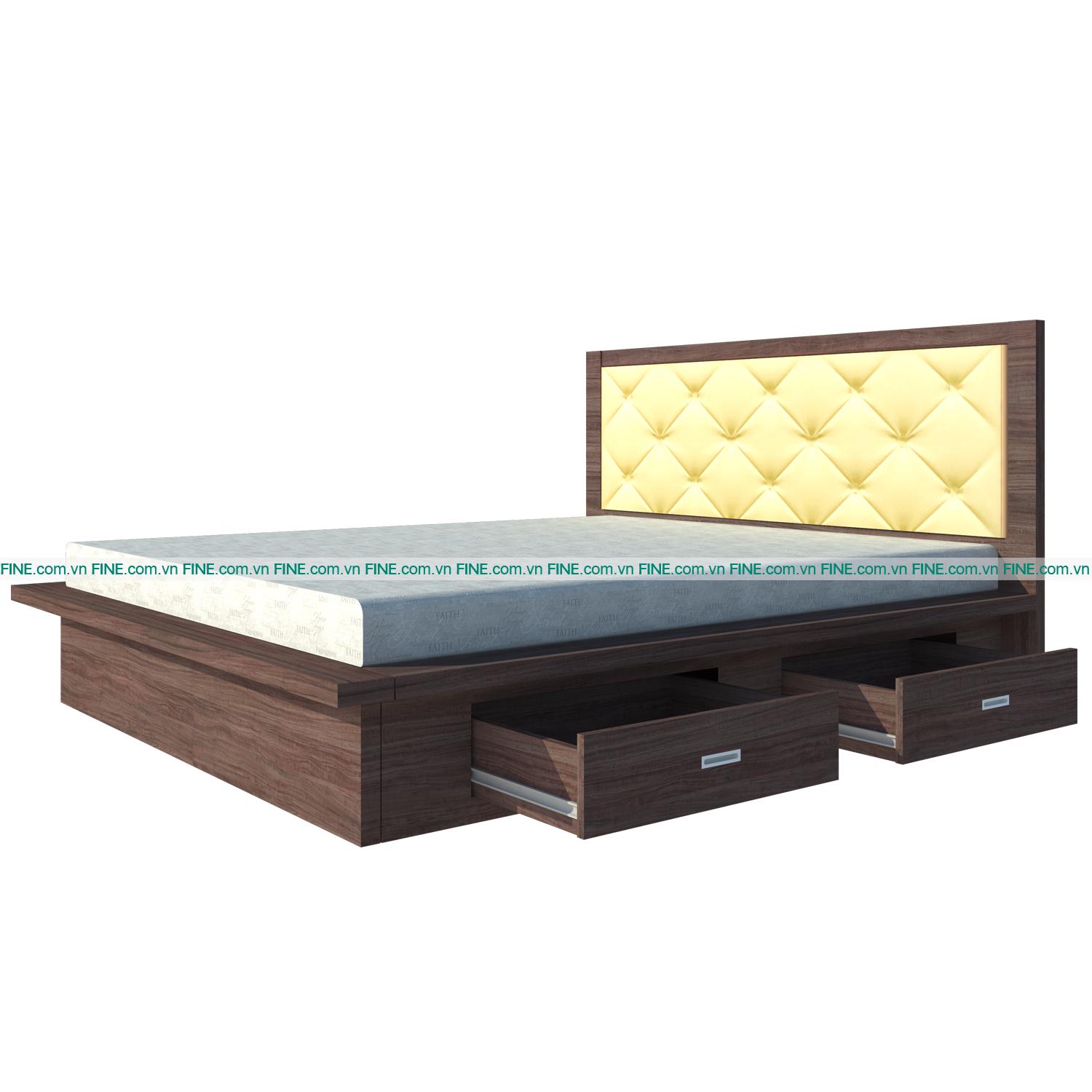 Giường 2 Hộc Kéo FINE FG120 (180cm x 200cm)