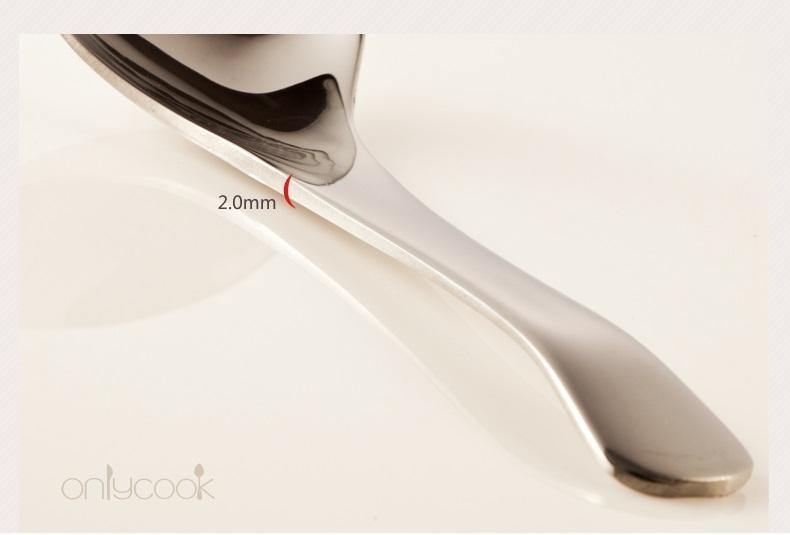 Bộ 8 muỗng súp Inox - OnlyCook 13x3.5cm - 35g