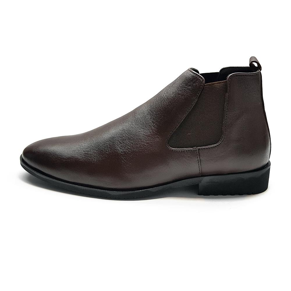 Giày Boot Nam Cổ Lửng Da Bò Thật 100% Ensado CL03DMC (Đen-Nâu)