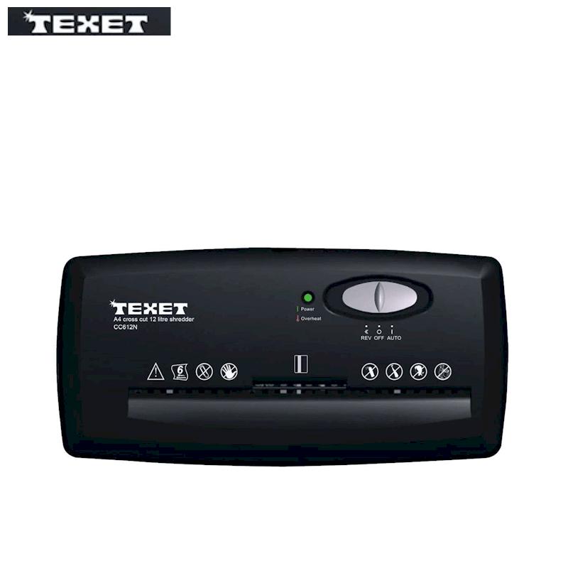 Máy hủy tài liệu 12L Texet CC612N (Đen)
