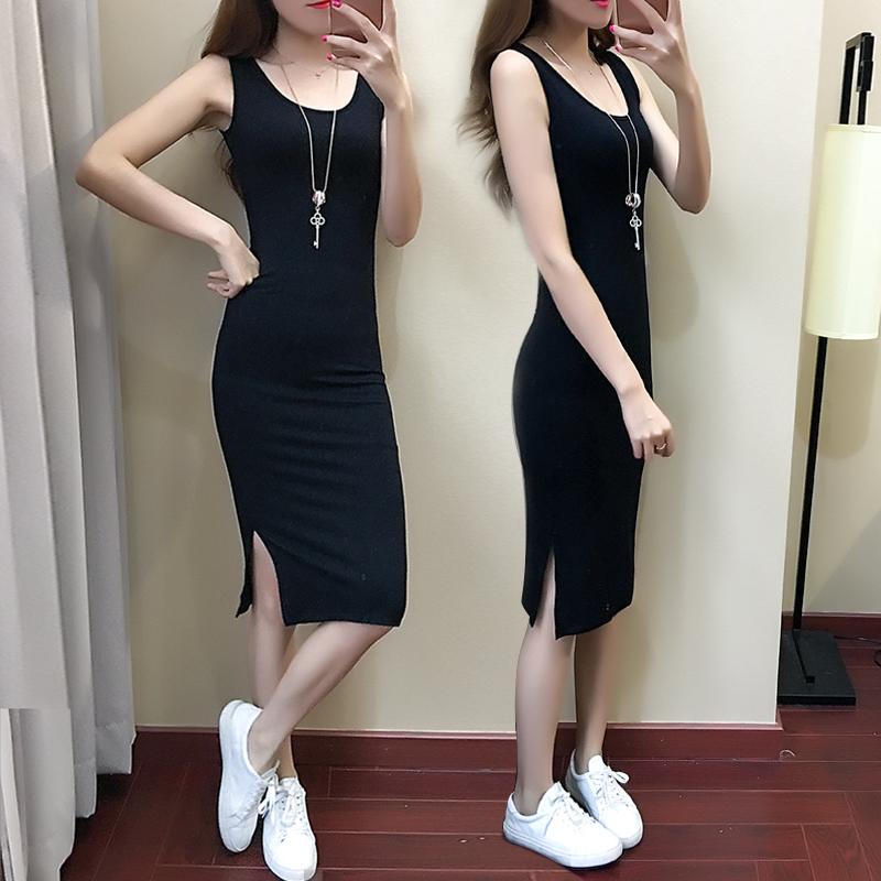 [HCM]ĐẦM BODY THUN 3 LỖ GÂN XẺ TÀ