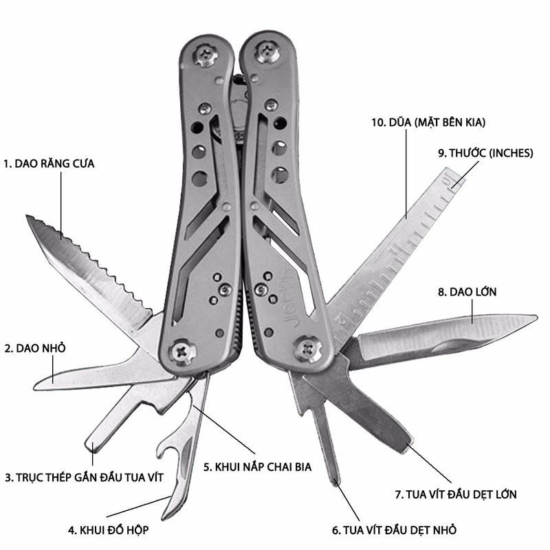 Kìm đa năng 13 chức năng Jeep™ Multi Function Pocket Pliers