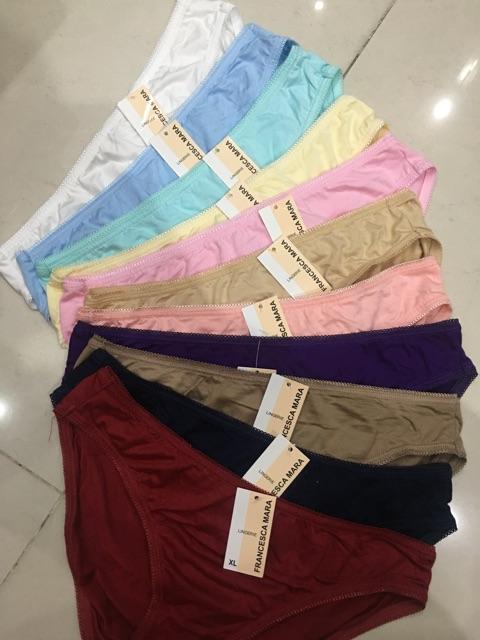 Combo 5 quần lót nữ Mara 616 – Cotton lụa trơn co giãn 4 chiều, thoáng mát, ôm vừa