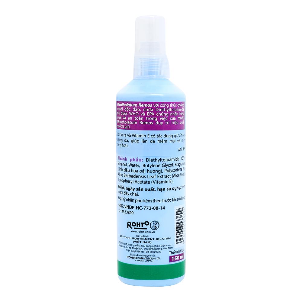 Xịt Chống Muỗi Remos Hương Lavender 150ml