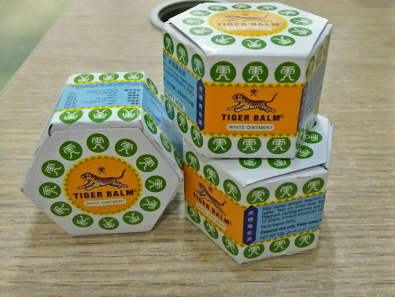 Combo 3 Dầu cù là Tiger Balm White 10gr