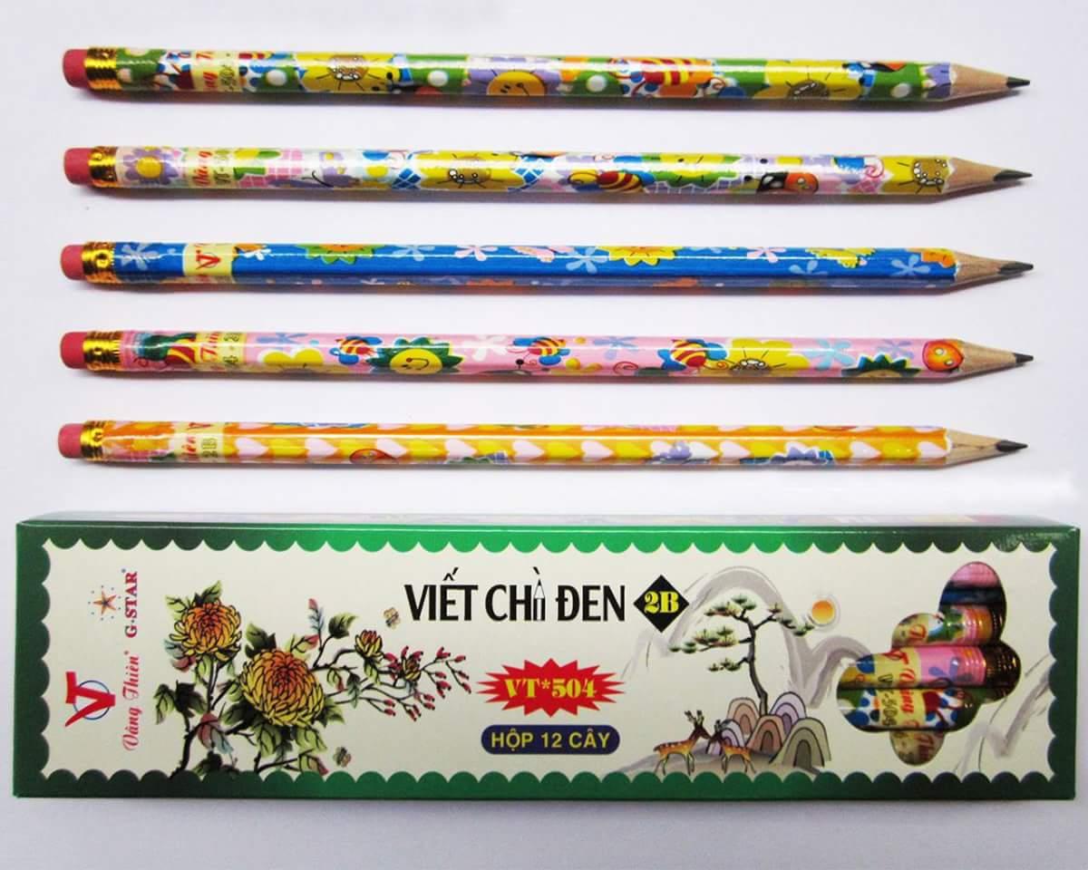 12 cây viết chì gỗ 2B cao cấp gstar