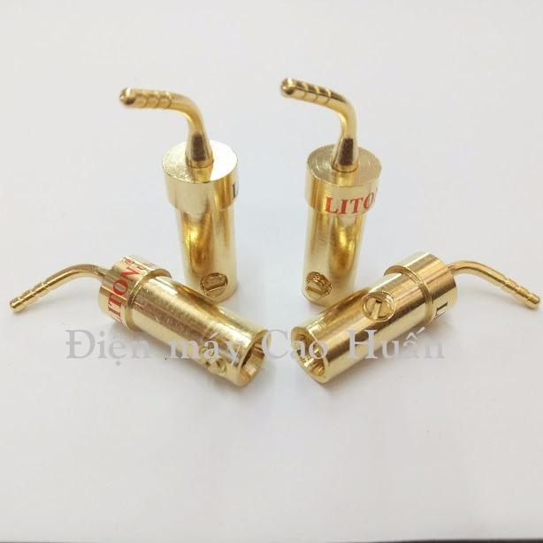 4 cái Jack loa Mỏ Chim LITON đồng nguyên khối
