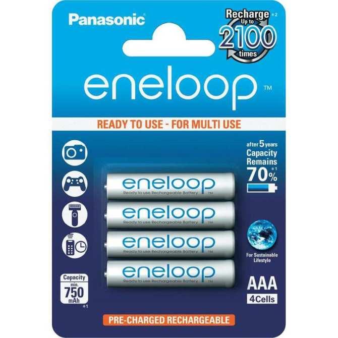 Bộ 4 pin sạc AA Panasonic Eneloop 2000mAh (Trắng)  