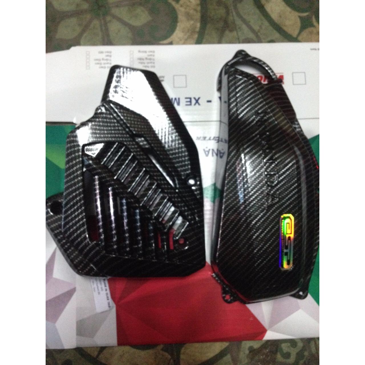 Combo 2 món Bầu e + Quạt gió Cacbon cho xe Click Thái/ Vario 2017 / Air Blade 2016 - 2017