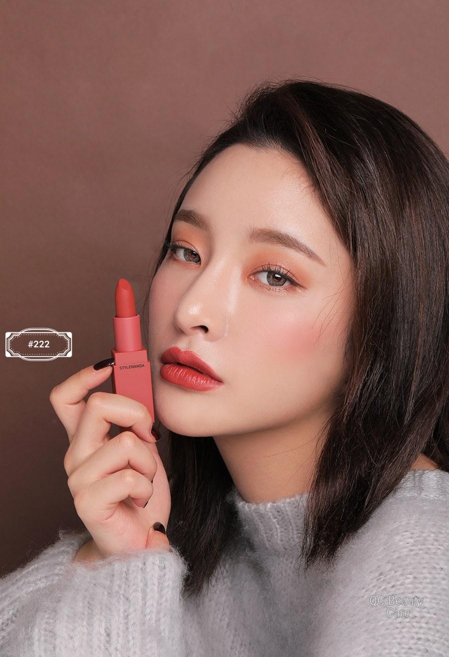 [HCM]Son Thỏi 3CE Mood Recipe Màu 222 Step And Go ( New)