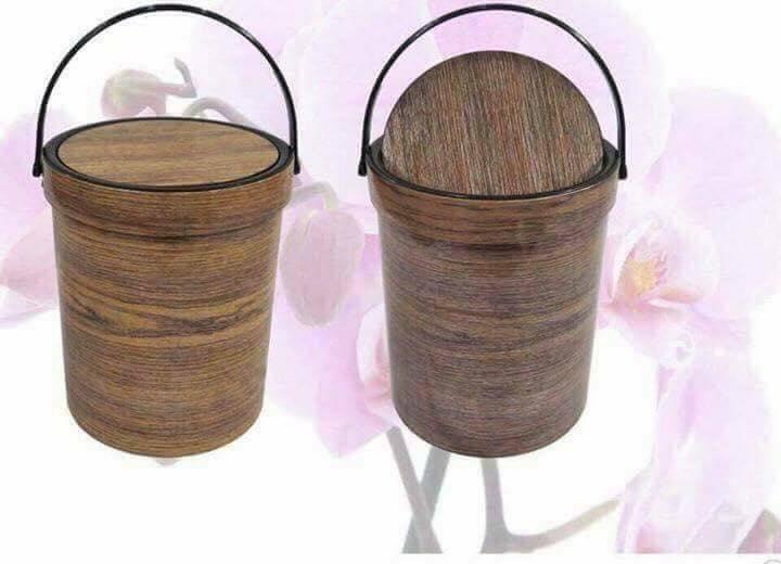 THÙNG ĐỰNG RÁC NHỰA GIẢ VÂN GỖ