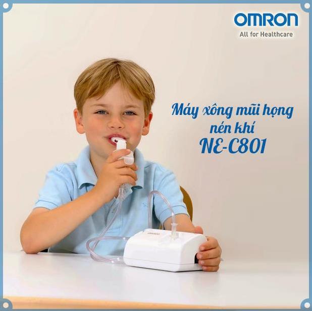 Máy Xông Mũi Họng Omron Ne C801 (Trắng)