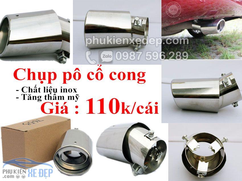 Chụp ống xả cổ pô ô tô dạng cong