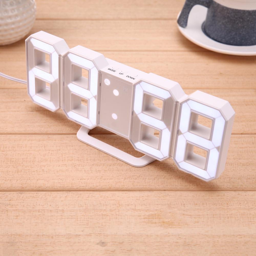 Đồng hồ LED 3D treo tường, để bàn cao cấp