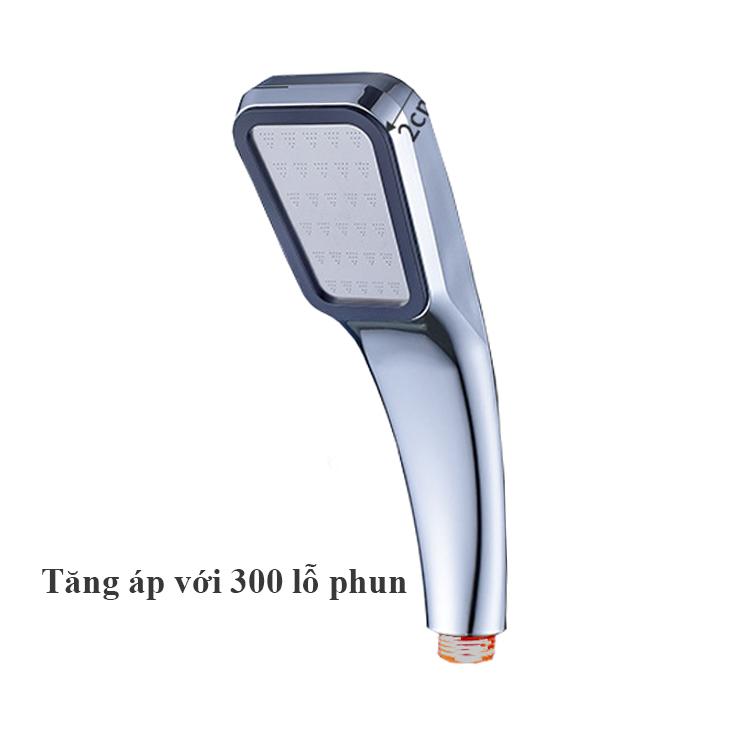 Đầu vòi sen vuông Tăng áp 300 lỗ cao cấp
