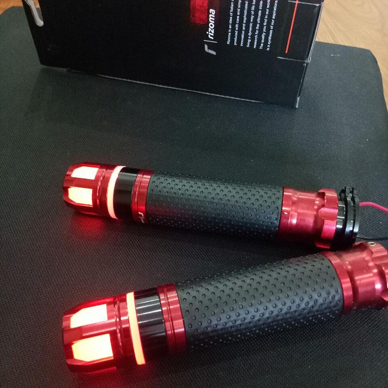 [CHÚ Ý] Bao tay gù RIZOMA có đèn Led độ xe siêu chất G71 (màu đỏ)