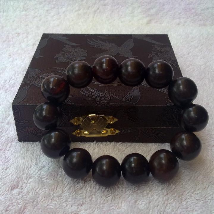 [HCM]Vòng đeo tay gỗ trắc 16mm