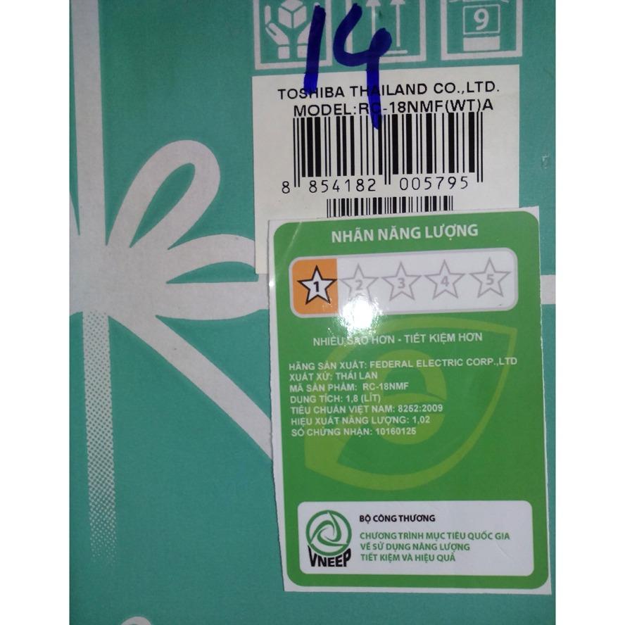 Nồi cơm điện tử Toshiba RC-18NMF(WT)A Thailand
