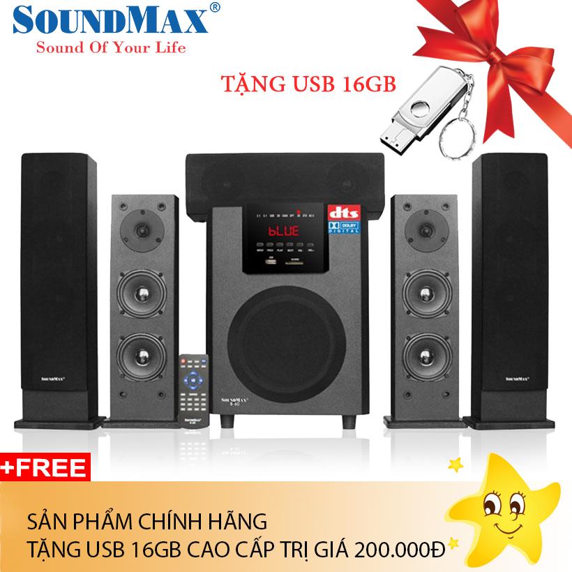 [Trả góp 0%]LOA VI TÍNH SOUNDMAX B60 / 5.1 Chính hãng phân phối