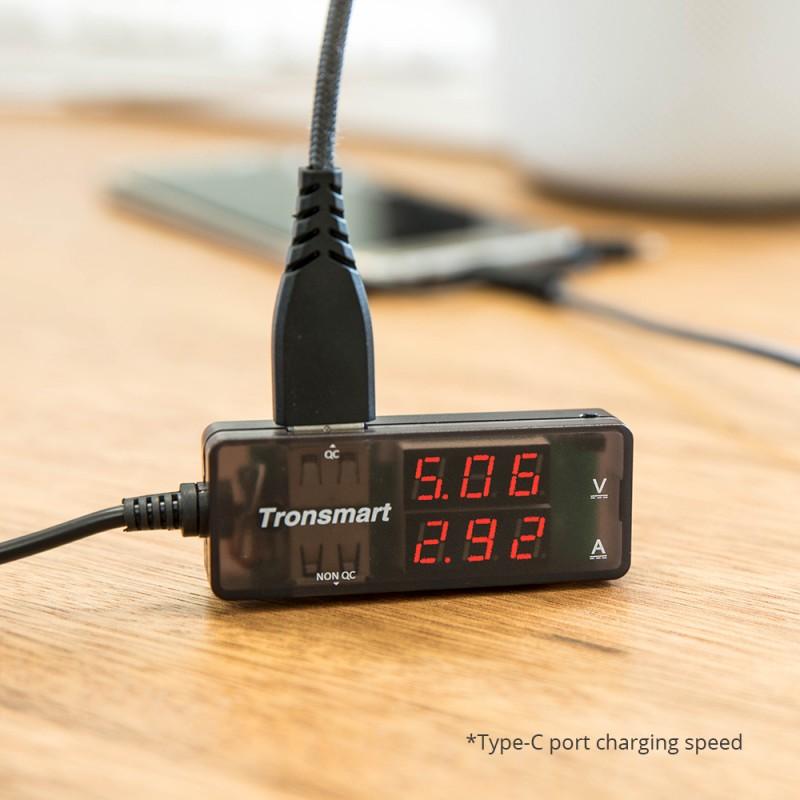 Cáp đa năng TRONSMART LAC10 3 trong 1 (Lightning + Micro B + Type C to USB-A) dài 1.2m