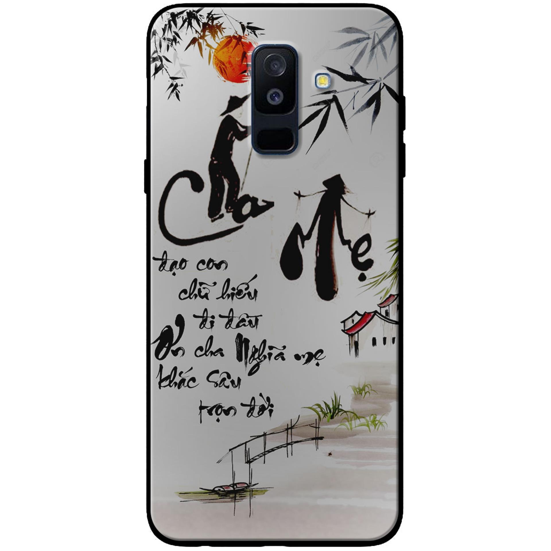 Silicone case for Samsung A6 Plus - Thư pháp cha mẹ