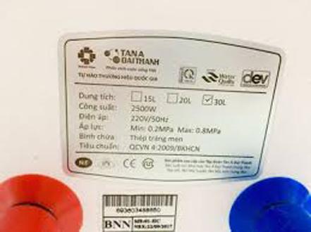 Bình nóng lạnh Rossi R15Ti (Tatinium chống giật)